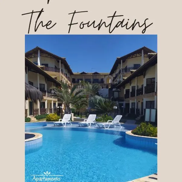 THE FOUNTAINS 110 - Apartamento em lindo condomínio pé na areia da Praia das Fontes em Beberibe - CE
