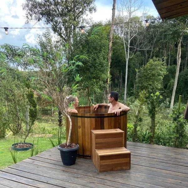 Cabana com Ofurô e Cinema a 6km do Centro