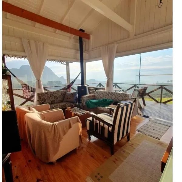 Vista da montanha. Casa inteira 6 pessoas.