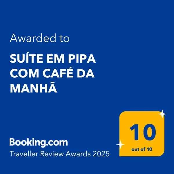 SUÍTE EM PIPA COM CAFÉ DA MANHÃ